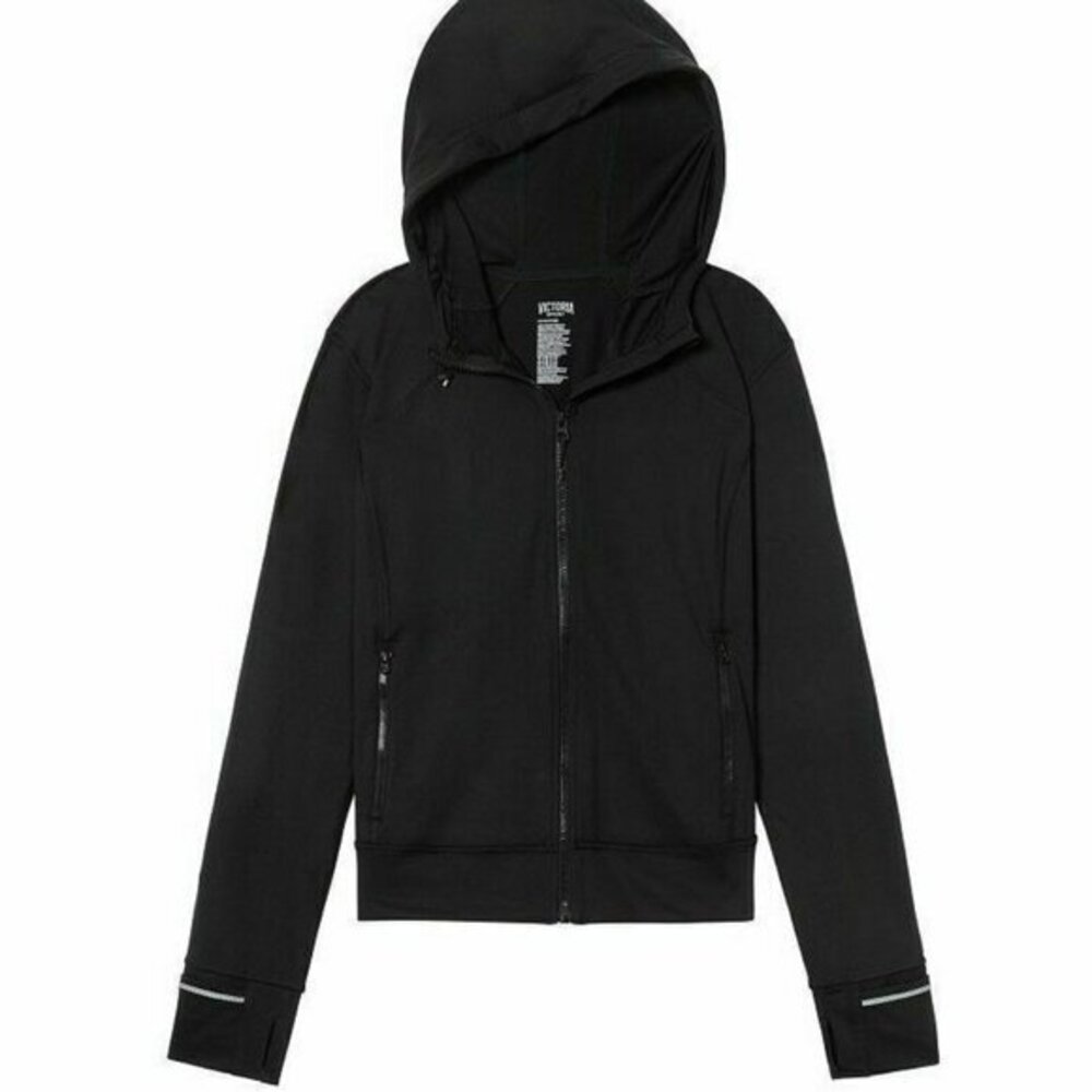 Victoria's Secret Sports jacket hoodie XS Black Dri fit